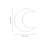 20Pcs Moon Shaped Dream Catcher Hoop Frames 100Mm Iron Macrame Rings 2