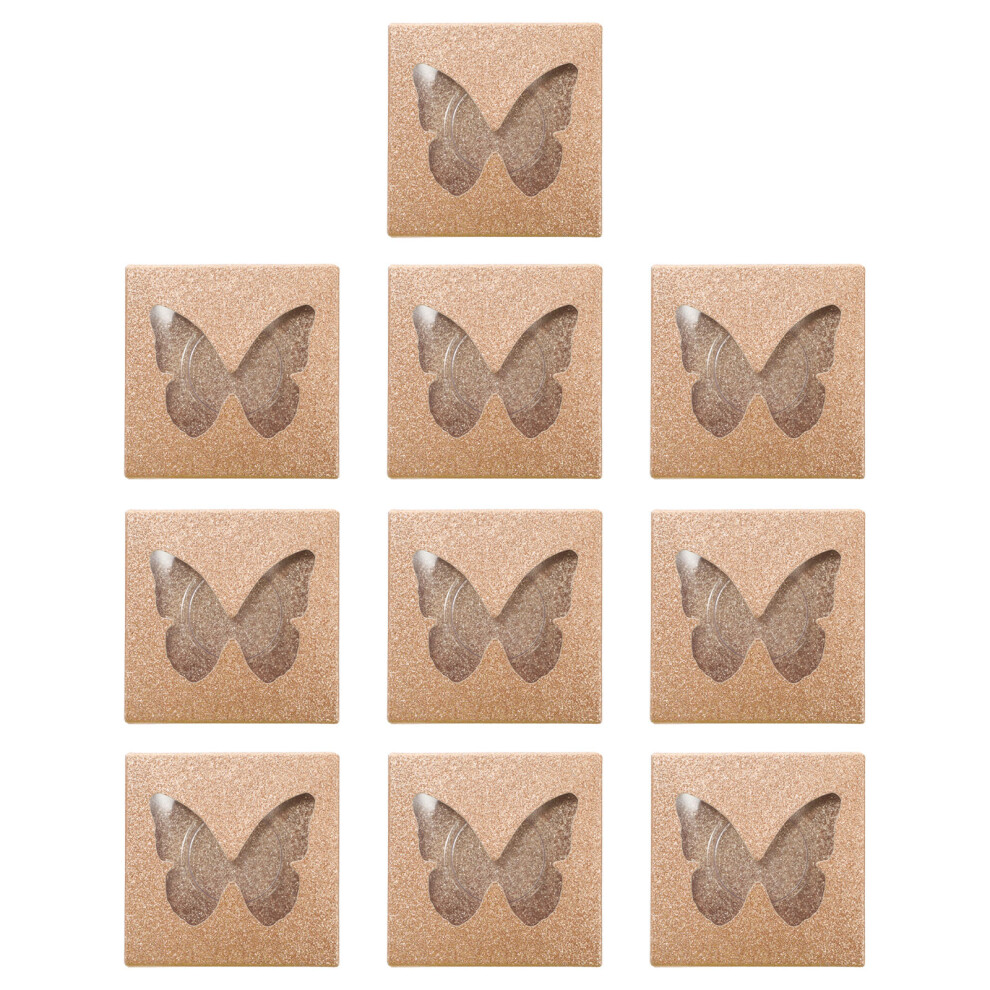 Aboofan 3 Count Hollow Eyelash Box Creative False Organizer