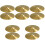 10 Pcs Drum Set Cymbals Jazz Brass Instrument 5