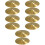 10 Pcs Drum Set Cymbals Jazz Brass Instrument 9
