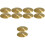 10 Pcs Drum Set Cymbals Jazz Brass Instrument 6