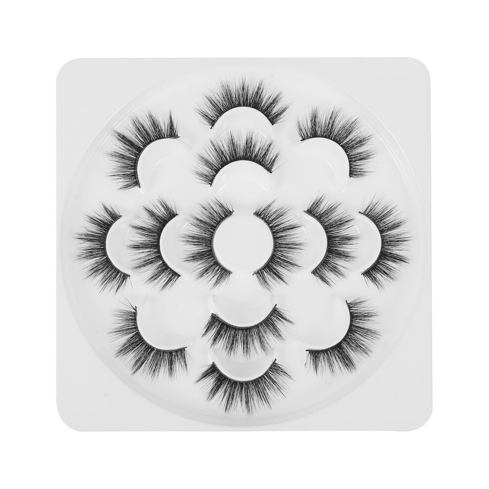 Aboofan 14 Pairs Artificial Lashes 3D Eyelashes Eye Makeup Tools