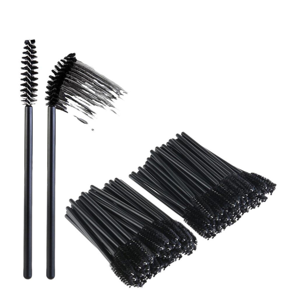 Aboofan 50Pcs Disposable Eyelash Mascara Brushes Wands Applicator Makeup Kit