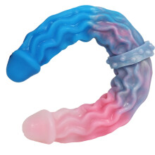 Double Dildo Long Threaded Dildo With Suction Cup Liquid Silicone G-Spot Prostate Massage Anal Dildo For Women And Men