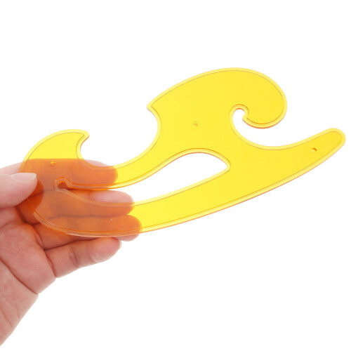 6pcs Plastic Sewing Ruler Clothing Curve Cutting Proofing Ruler 2