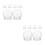 12Pcs Clear Compact DIY Water Globes Plastic Snow Globe Craft Props 5