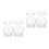 12Pcs Clear Compact DIY Water Globes Plastic Snow Globe Craft Props 8