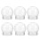 12Pcs Clear Compact DIY Water Globes Plastic Snow Globe Craft Props 3
