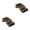 2 Pcs Men's Alloy Automatic Buckle Belt Buckles 3