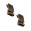 2 Pcs Men's Alloy Automatic Buckle Belt Buckles 7