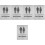 5Stk Toilettenschild Selbstklebend Mit Wc-Symbolen 6