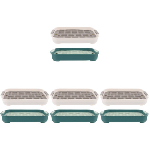 8 Pcs Plastic Rabbit Litter Box For Indoor Use Anti Fall Design 1