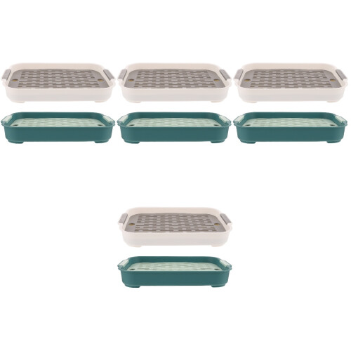 8 Pcs Plastic Rabbit Litter Box For Indoor Use Anti Fall Design 2
