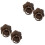 4 Pcs Dresser Pull Cabinet Ring Handle Drawer Knob 5