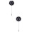 2Pcs Clear Crystal Flower Long Brooch Vintage Suit Accessory 7
