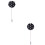 2Pcs Clear Crystal Flower Long Brooch Vintage Suit Accessory 6