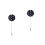 2Pcs Clear Crystal Flower Long Brooch Vintage Suit Accessory 4