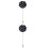 2Pcs Clear Crystal Flower Long Brooch Vintage Suit Accessory 5