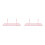 2Pcs Hanging Wire Storage Basket For Grid Panel Wall Organizer Pink 10