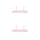2Pcs Hanging Wire Storage Basket For Grid Panel Wall Organizer Pink 11