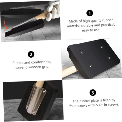 Rubber Hammer For Workers Tiling Tools Non-Marking Mallet Square Tile Installation 1