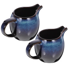 4 Pcs Ceramic Milk Jug With Handle And Spout For Coffee Tea