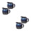 4 Pcs Ceramic Milk Jug With Handle And Spout For Coffee Tea 8