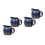 4 Pcs Ceramic Milk Jug With Handle And Spout For Coffee Tea 7