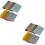 16 Pcs Faux Sheets Printed Glitter Dotted Pattern For Diy 6