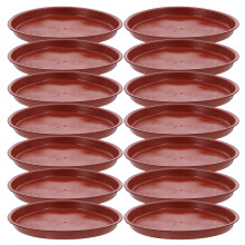 60 Pcs Plastic Plant Pot Saucer Drip Tray For Succulent Garden 200mm Red