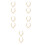 10 Pcs Bag Chain Strap: Diy Handbag Replacement Shoulder Strap 4