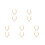 10 Pcs Bag Chain Strap: Diy Handbag Replacement Shoulder Strap 5