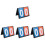 4Pcs Score Flipper Basketball 2-Digit Match Scoreboard 8