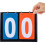 4Pcs Score Flipper Basketball 2-Digit Match Scoreboard 5