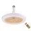 (Yellow) Ceiling Fan Light Enclosed Low Profile Fan Ceiling Light Dimmable for Bedroom 1