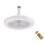(White) Ceiling Fan Light Enclosed Low Profile Fan Ceiling Light Dimmable for Bedroom 1