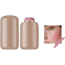 (Color 01) Pocket Blush Stick, Multipurpose Long Lasting Smooth Blush Stick, 3-In-1 Buildable Natural Matte Blush Stick for Cheeks, Eyes, and Lips