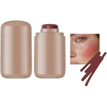 (Color 06) For Pocket Blush Stick Multipurpose Long Lasting Smooth Blush Stick 3in1 Buildable Natural Matte Blu