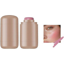 (Color 01) For Pocket Blush Stick Multipurpose Long Lasting Smooth Blush Stick 3in1 Buildable Natural Matte Blu