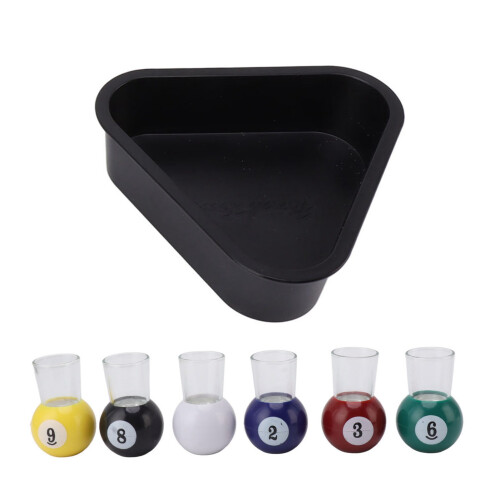 Bright Multicolor Pool Balls Shot Glasses Set for Parties