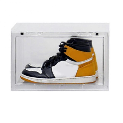 Sneaker Shoe Box Acrylic Sneaker Display Box Shoes Storage Case Organizers Stackable Foldable New