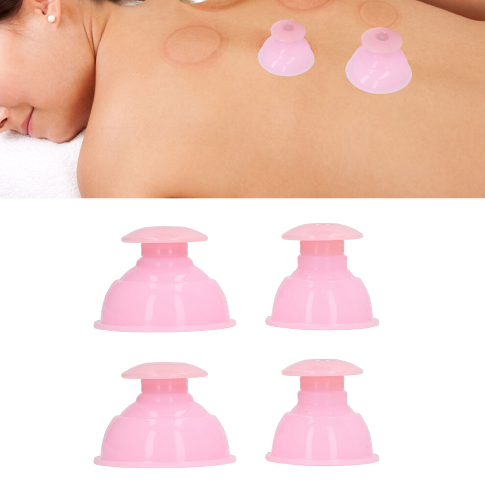 4Pcs Silicone Cupping Therapy Set for Blood Circulation & Detox