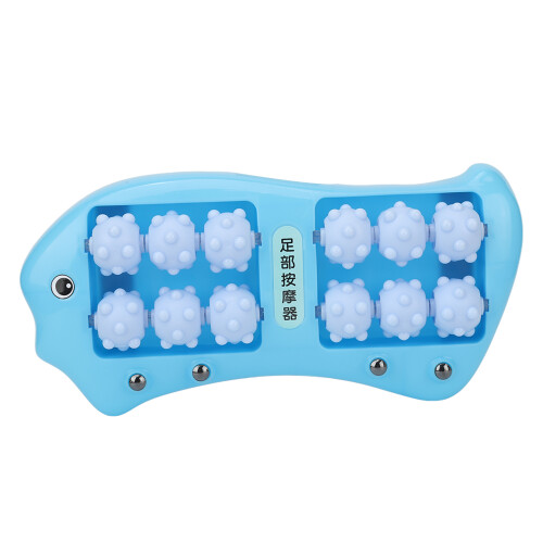 Fußmassage-Roller Blau, Kunststoff, 37 cm Tiefenentspannungstool 2