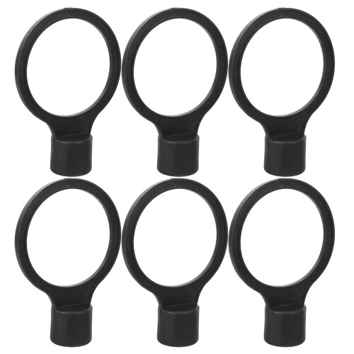 24 Pcs Flexible Plastic Connectors For Traffic Cone Barrier Poles 1