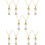 10 Pcs Pet Urn Necklaces Pet Cremation Ashes Pendant Keepsake 10