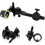 Single Needle Sight Aluminum Alloy Compound Bow Sight Locking Function Quick Tuning Six-Way Adjustability 27x10.5x10.5cm 2