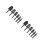 2 Sets 6Pcs Steel Tube Expanders Practical Casing Rollers 11