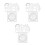 6 Pcs Geometric Ruler Set Plastic Drafting Tool For Students School 4