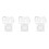6 Pcs Geometric Ruler Set Plastic Drafting Tool For Students School 5