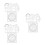 6 Pcs Geometric Ruler Set Plastic Drafting Tool For Students School 7